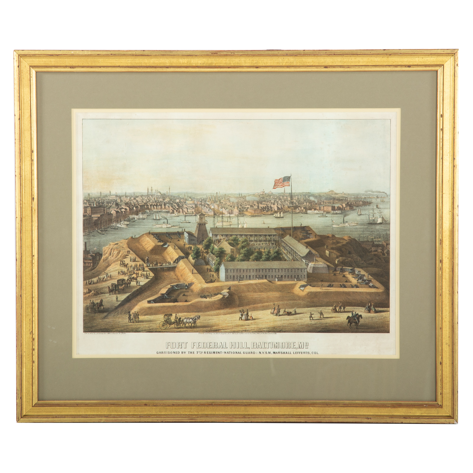 EDWARD SACHSE. FORT FEDERAL HILL, BALTIMORE,