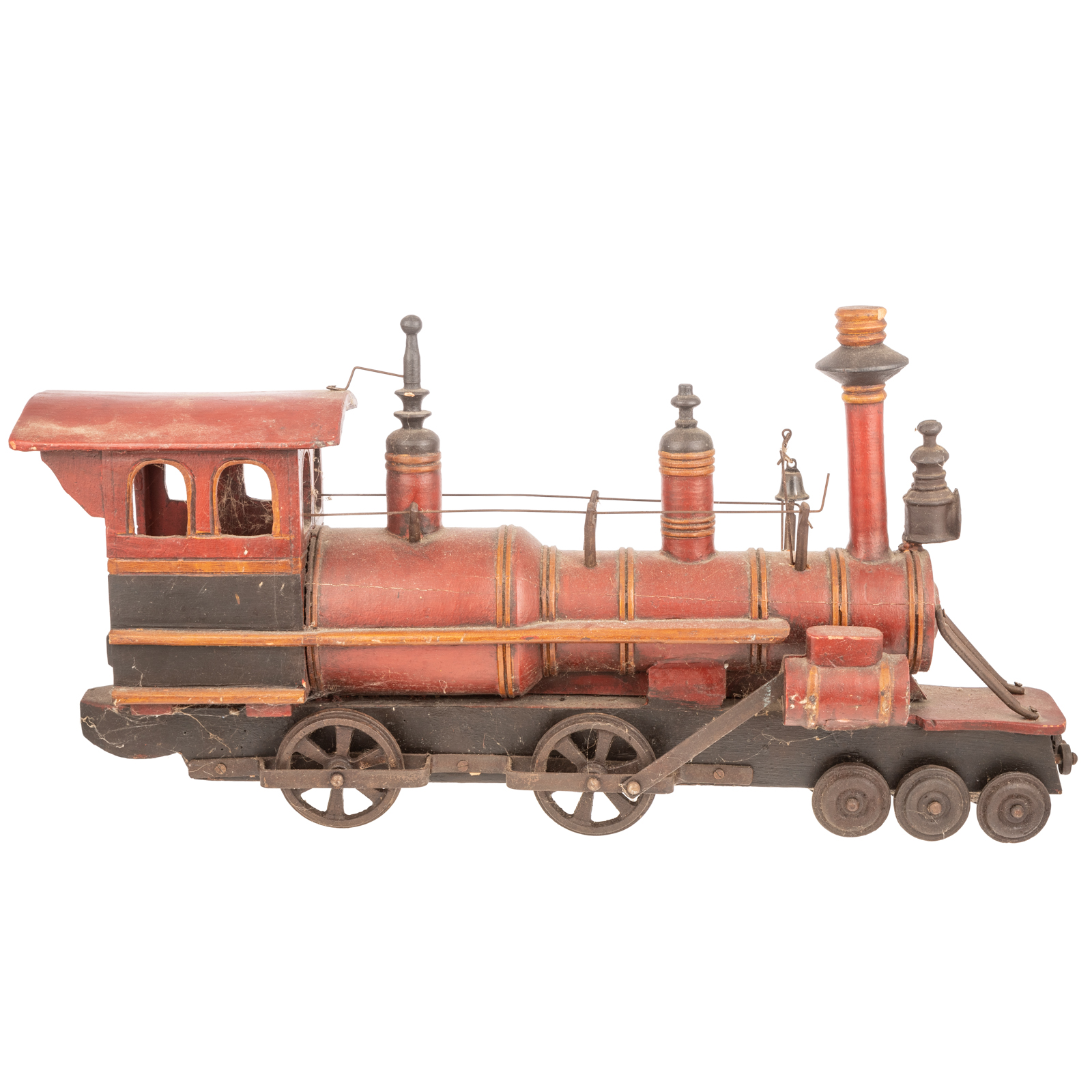 FOLK ART WOOD METAL STEAM LOCOMOTIVE 369684