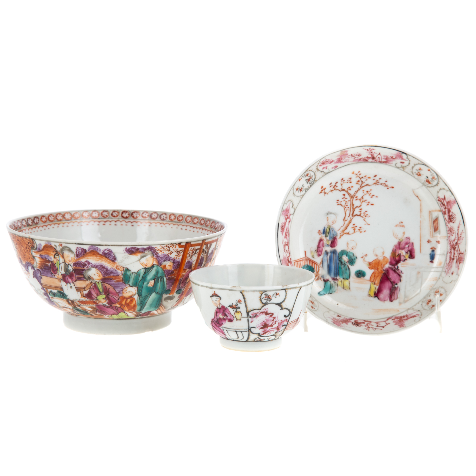 CHINESE EXPORT MANDARIN BOWL  3696b2