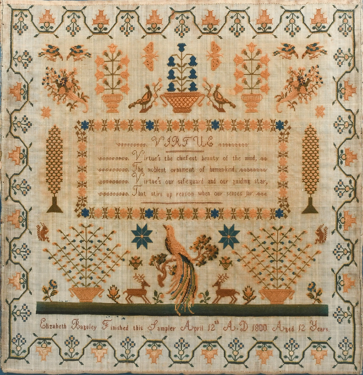 'VIRTUE'' SAMPLER BY ELIZABETH