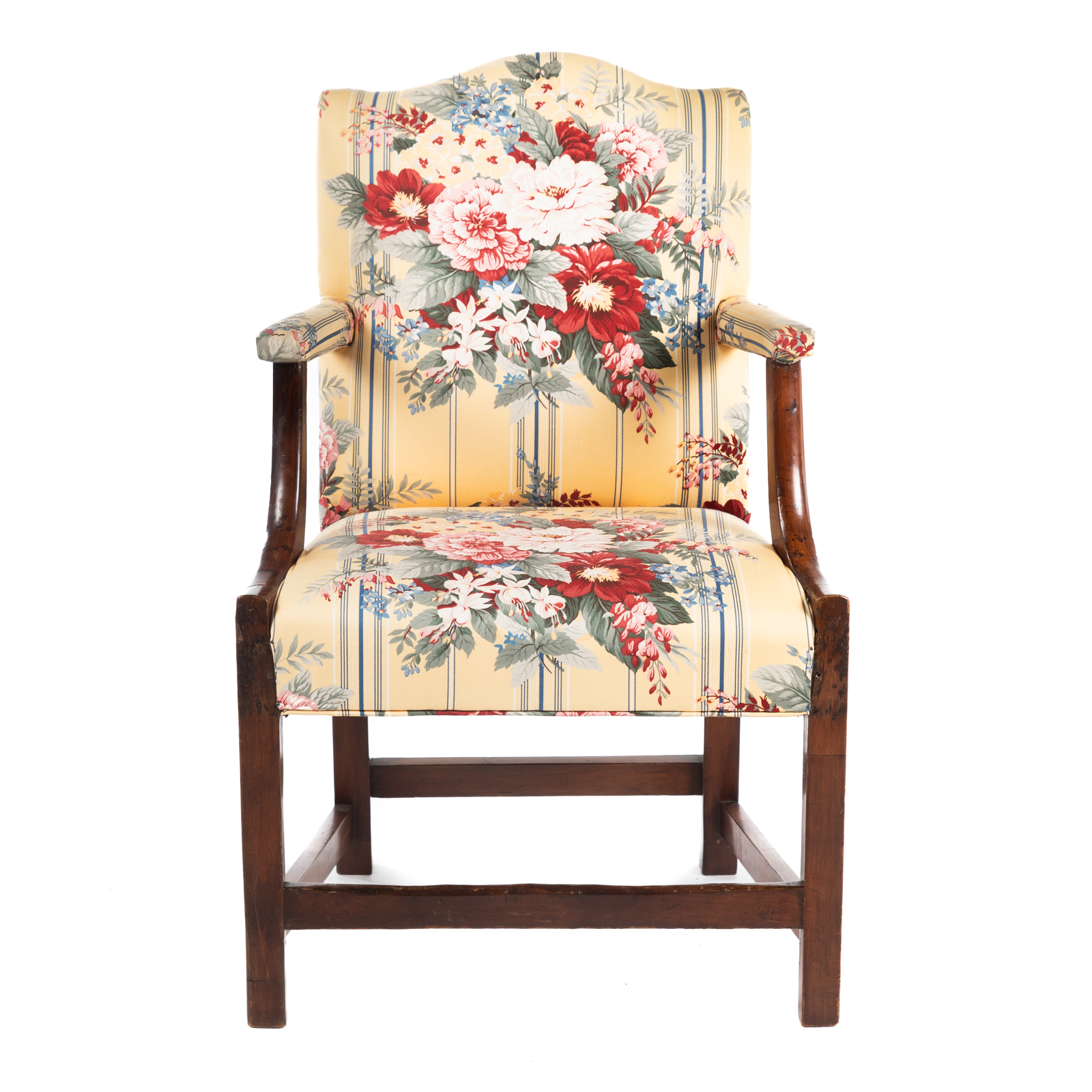 CHIPPENDALE STYLE UPHOLSTERED ARMCHAIR 369812