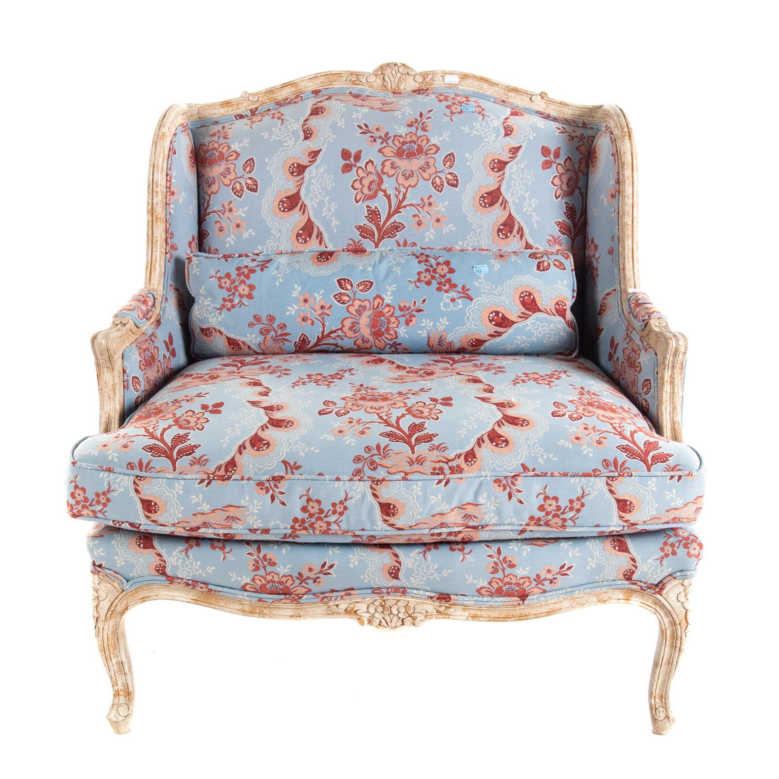 LOUIS XV STYLE UPHOLSTERED ARMCHAIR