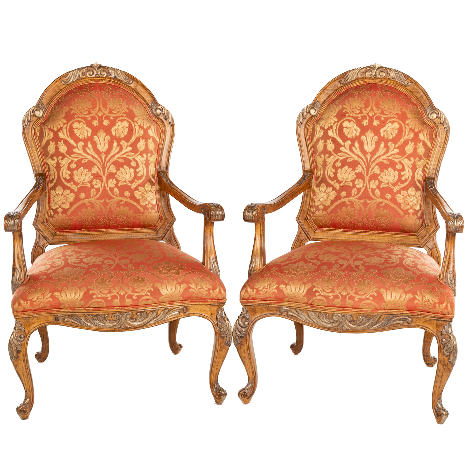 A PAIR OF LOUIS XV STYLE UPHOLSTERED 369877