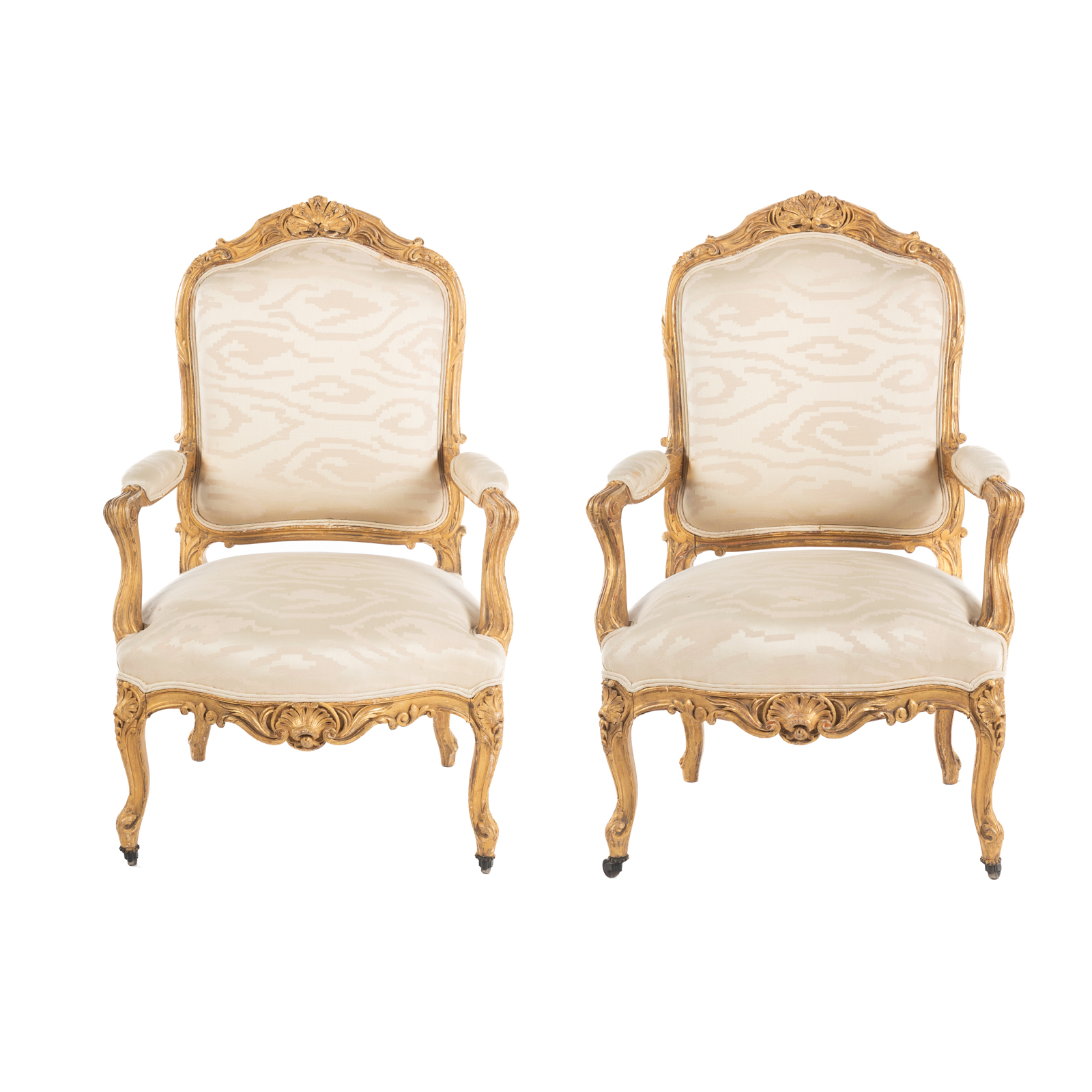 A PAIR OF LOUIS VX STYLE GILTWOOD 36989a