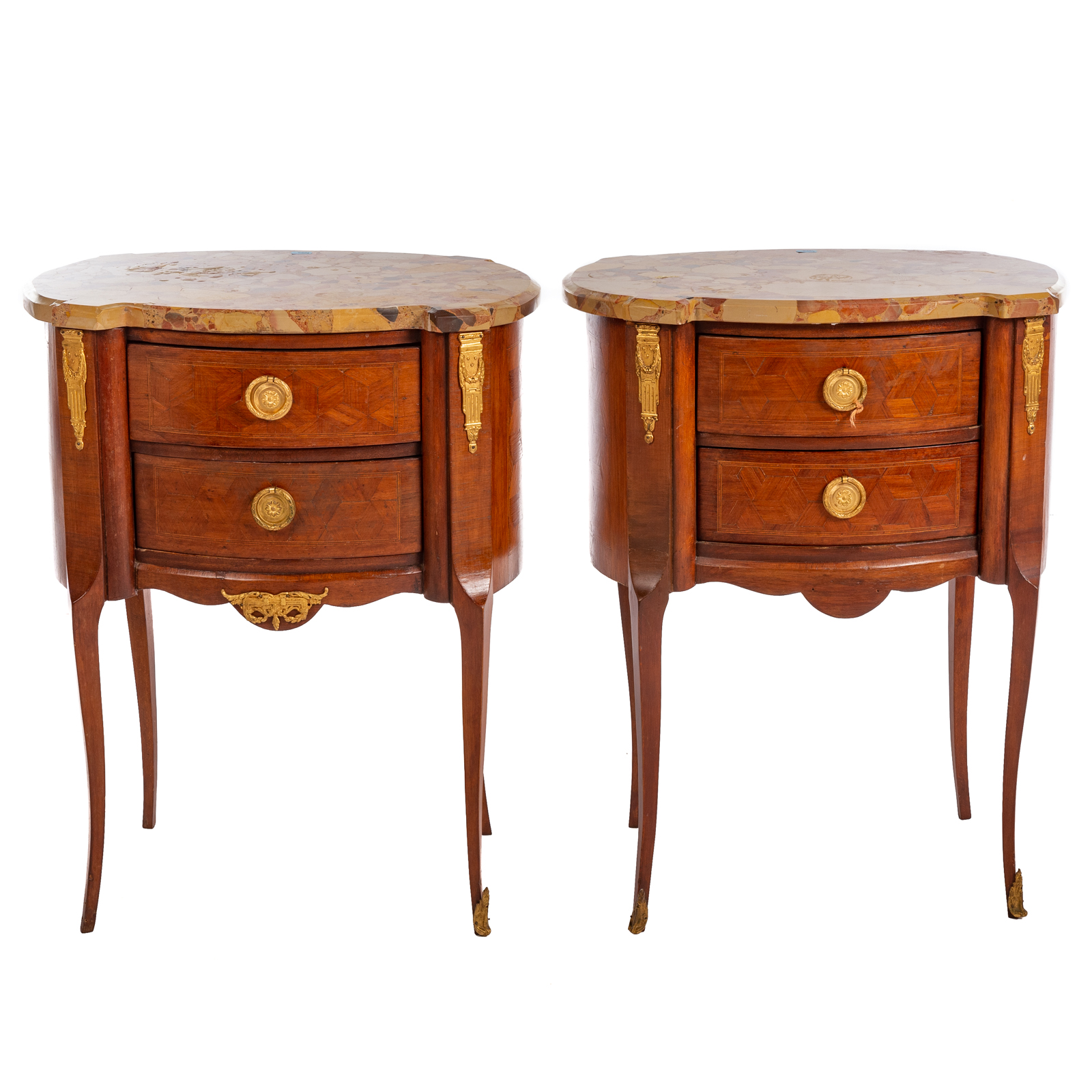 A PAIR OF LOUIS XV STYLE MARBLE 3698b2