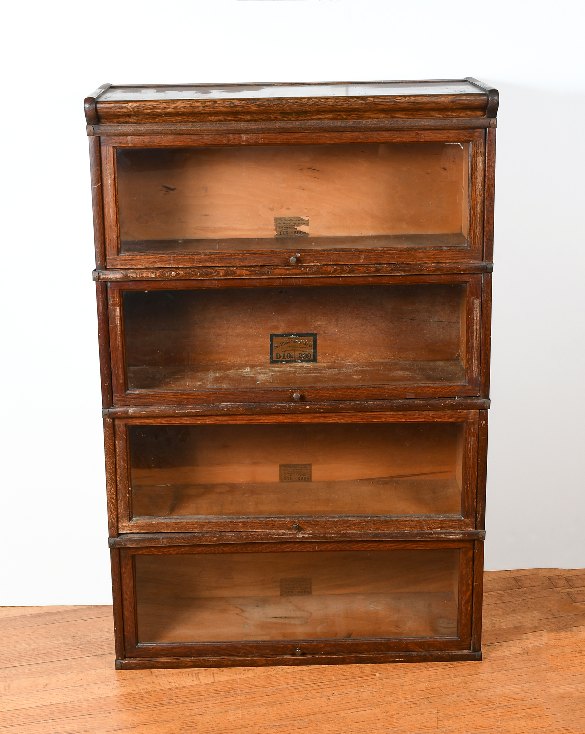 4-STACK GLOBE-WERNICKE CO. BOOKCASE: