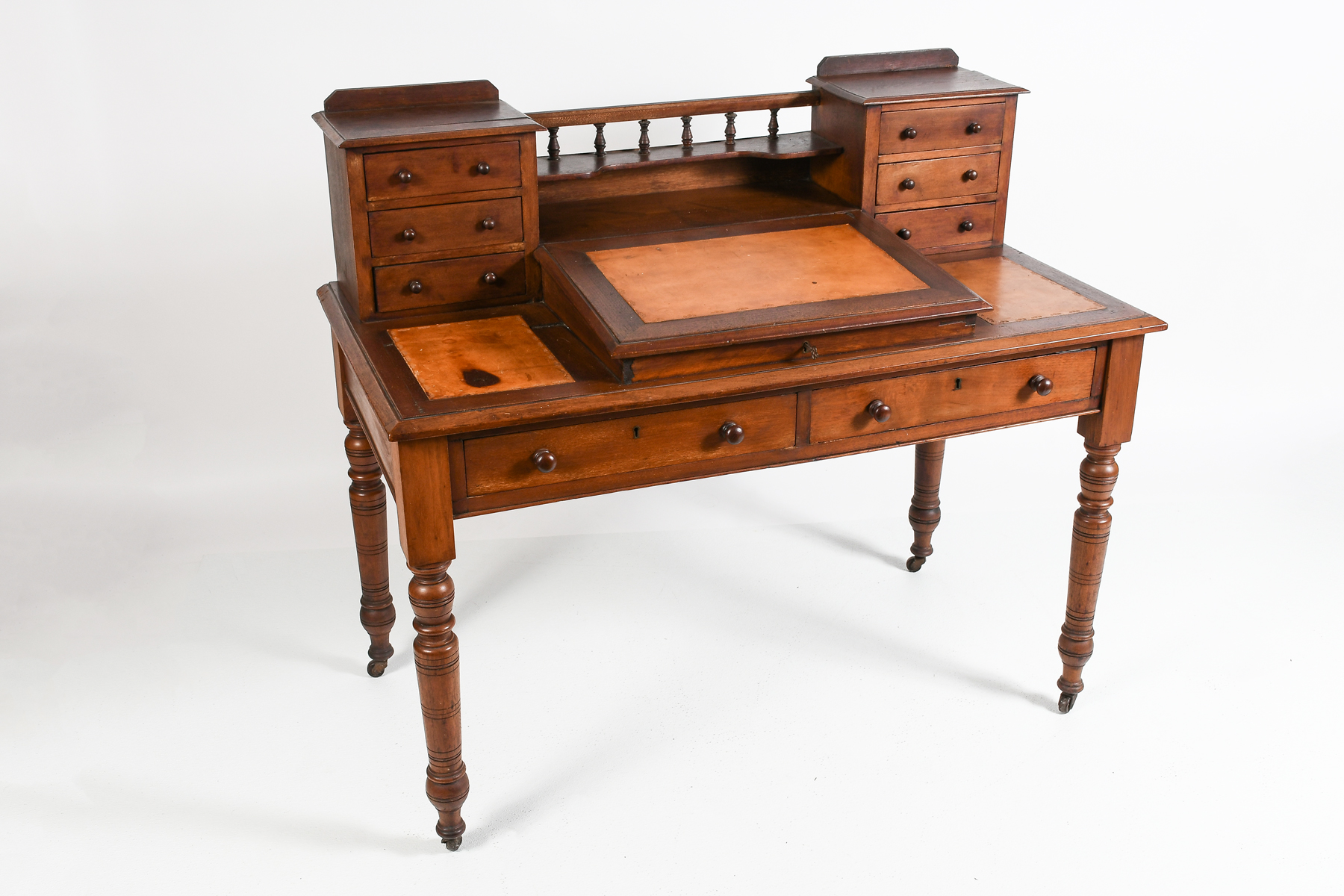 COLONIAL LEATHER TOP DESK Dickens 3698eb