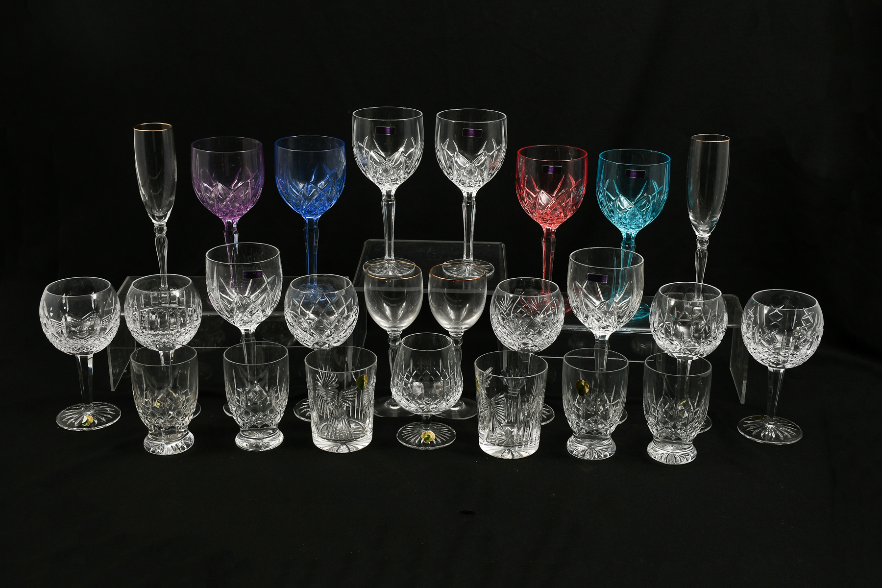 25-PC. WATERFORD CTYSTAL GLASSWARE: