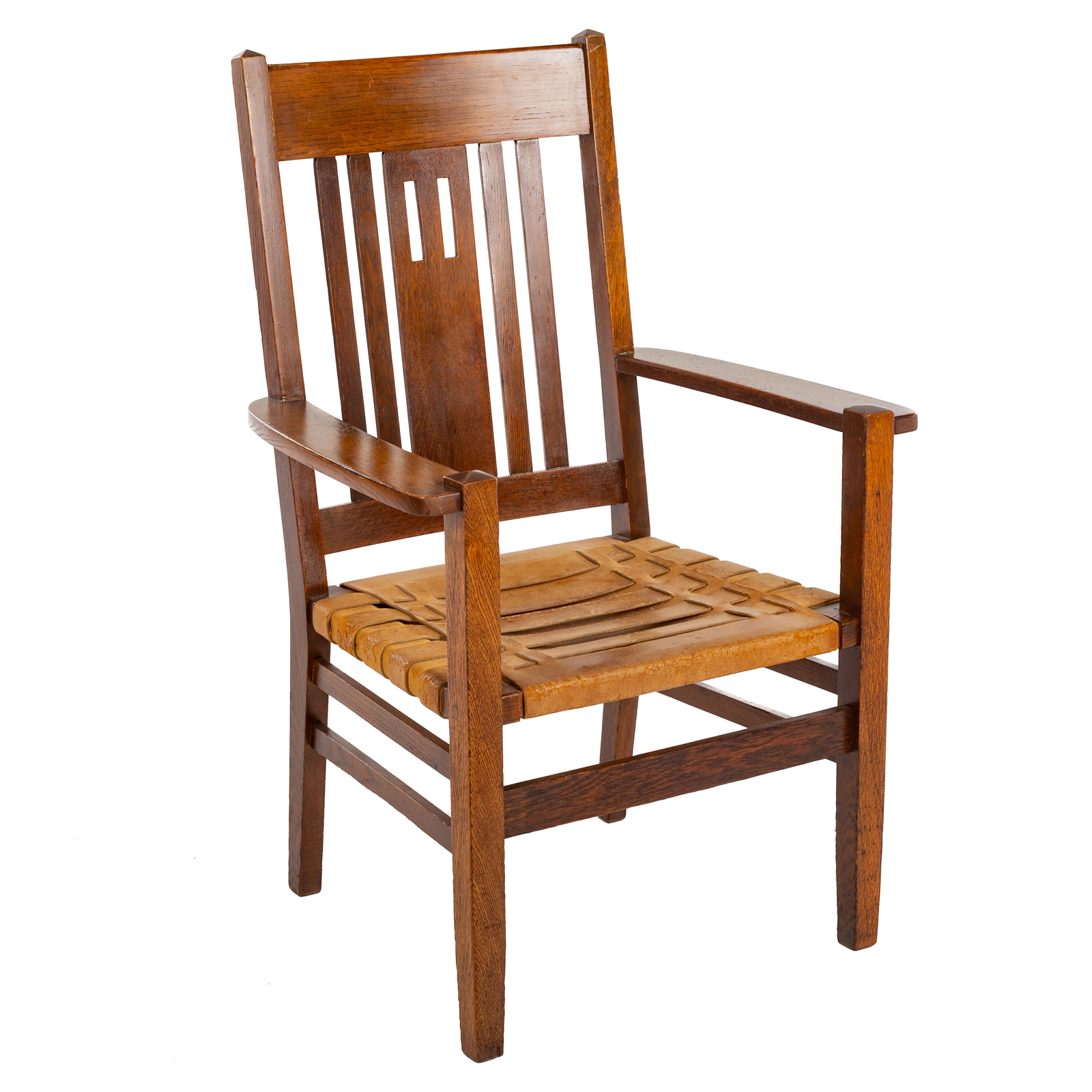 ARTS CRAFTS MISSION OAK ARMCHAIR 369942