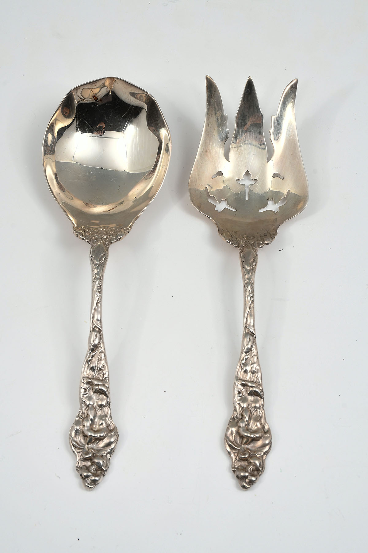 2 PC STERLING SILVER SALAD SET  369955