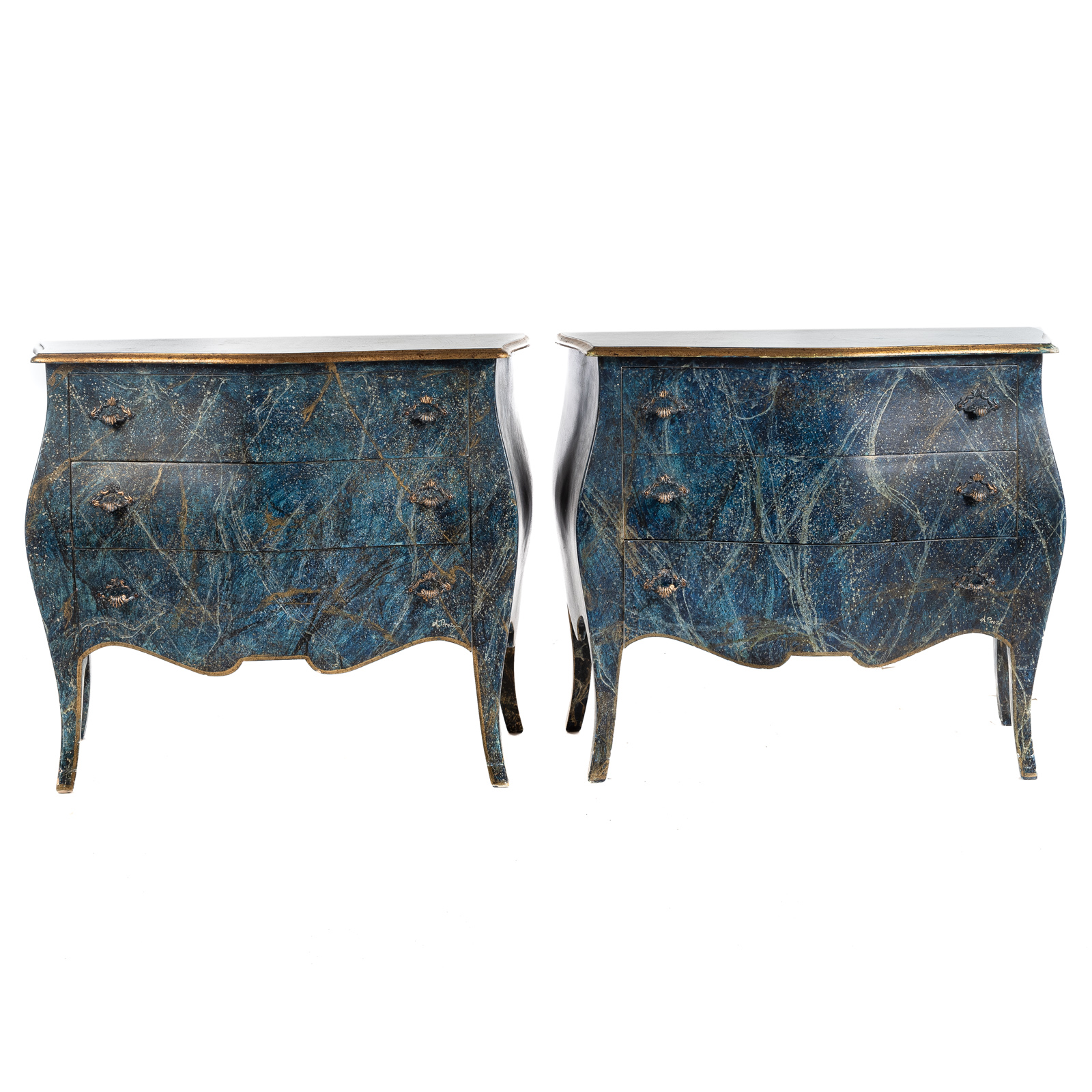 A PAIR OF ITALIAN PAINTED WOOD 36995e