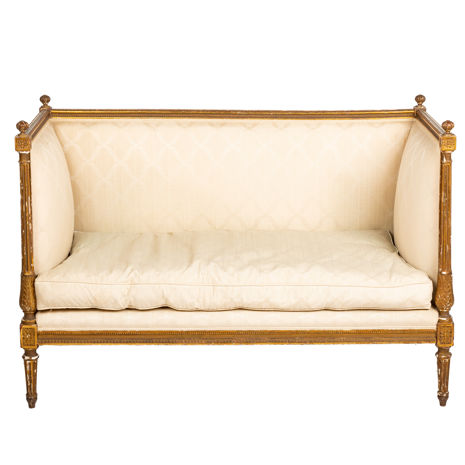 LOUIS XVI GILTWOOD SETTEE Fourth