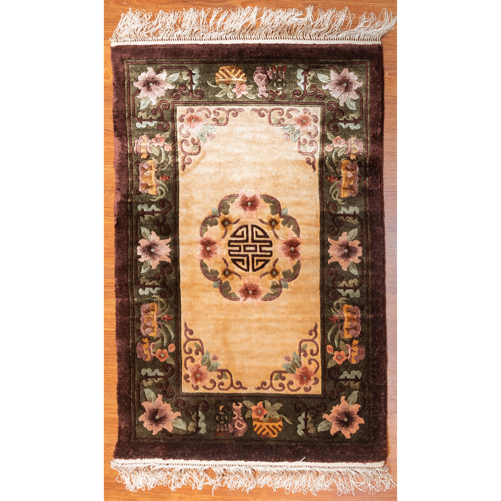 SILK CHINESE RUG 2 X 3 Modern  36996b