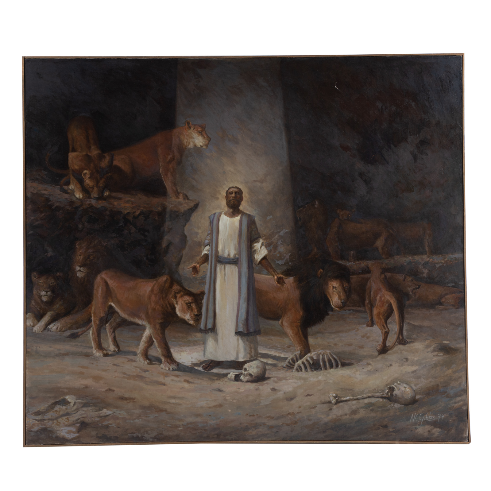 NATHANIEL K. GIBBS. "LIONS DEN,"