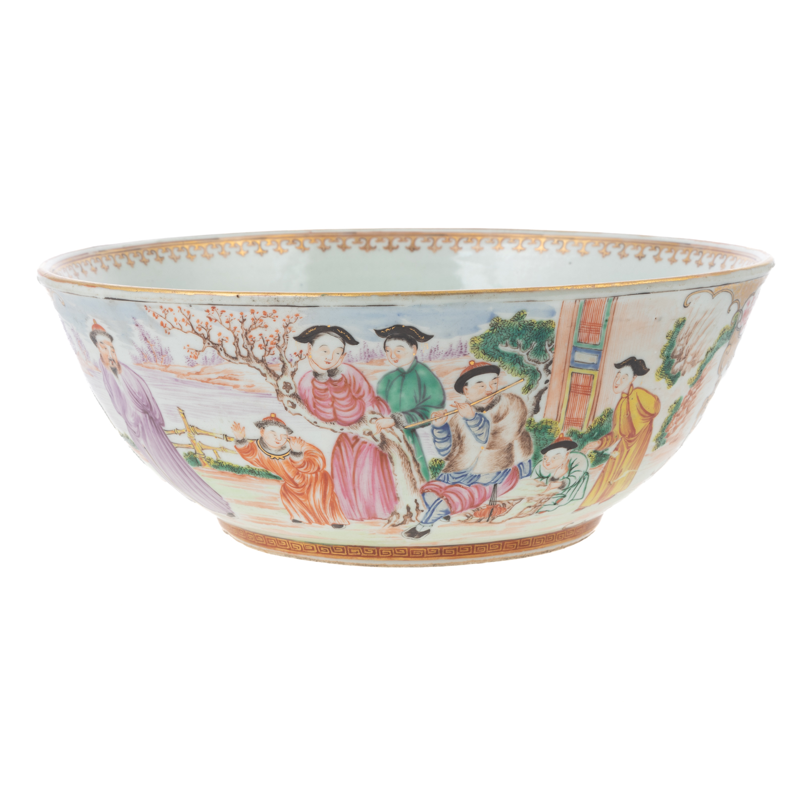 CHINESE EXPORT MANDARIN BOWL Qianlong 369a35