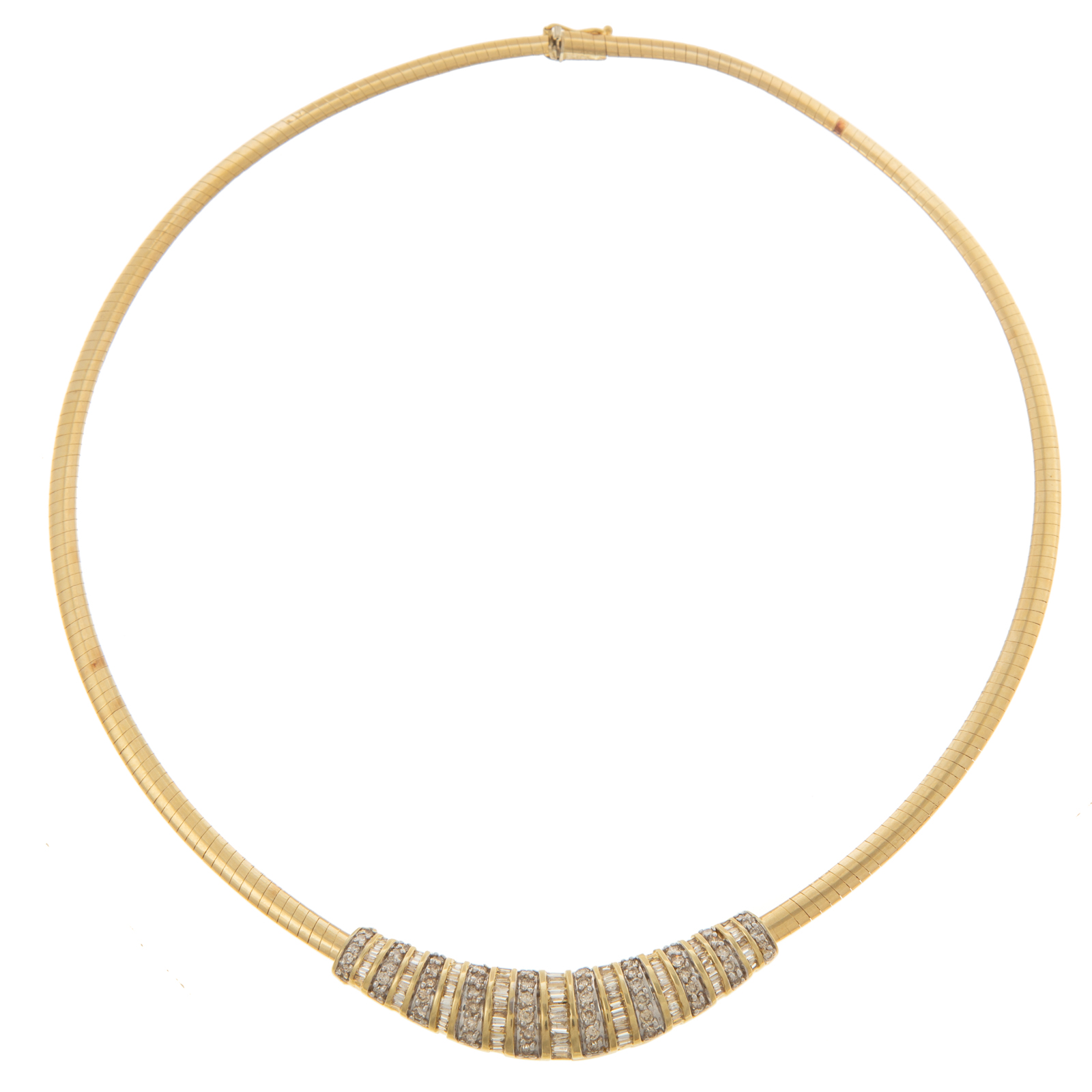 AN ITALIAN OMEGA DIAMOND NECKLACE 369a8a