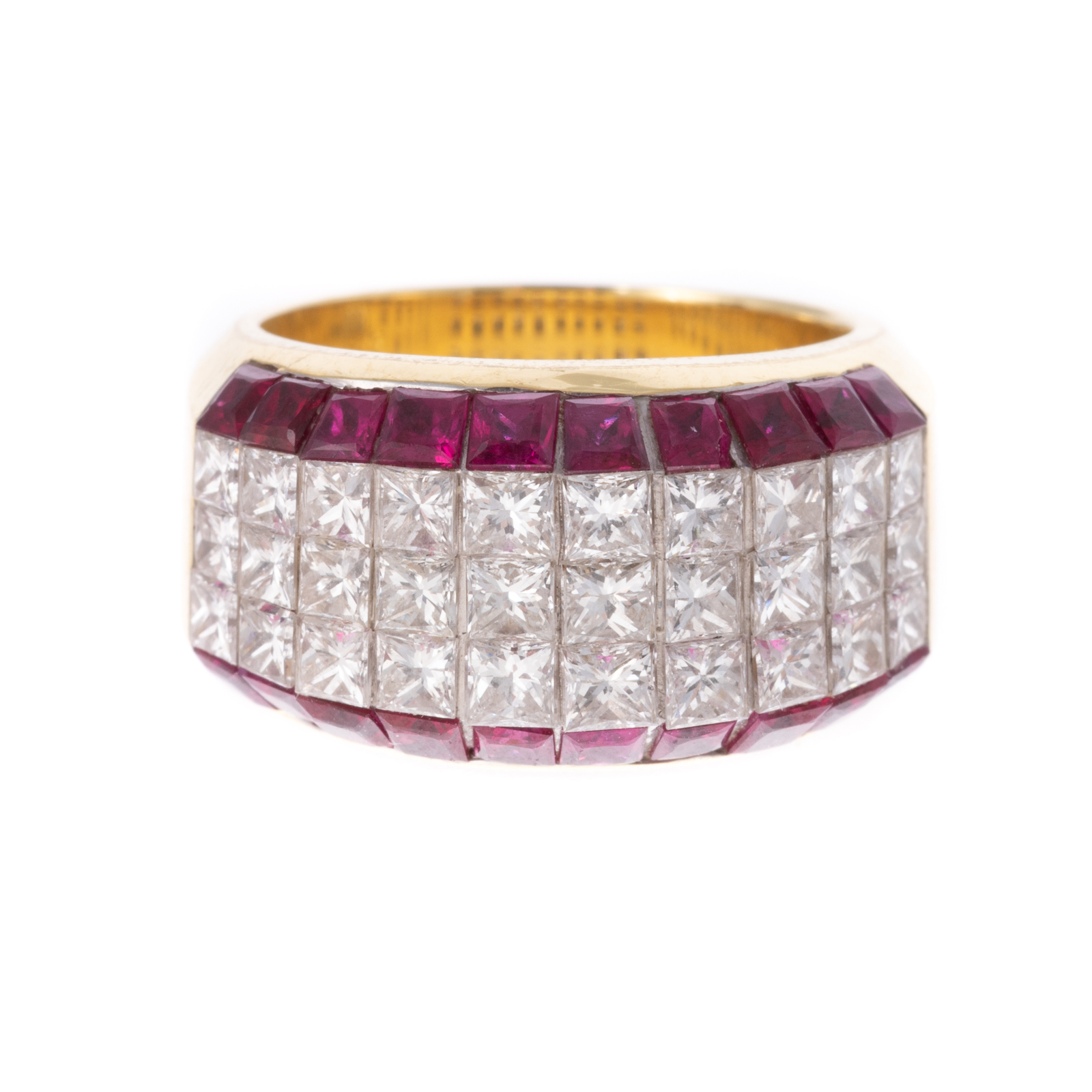 A DIAMOND RUBY BAND IN 18K BY 369a8b