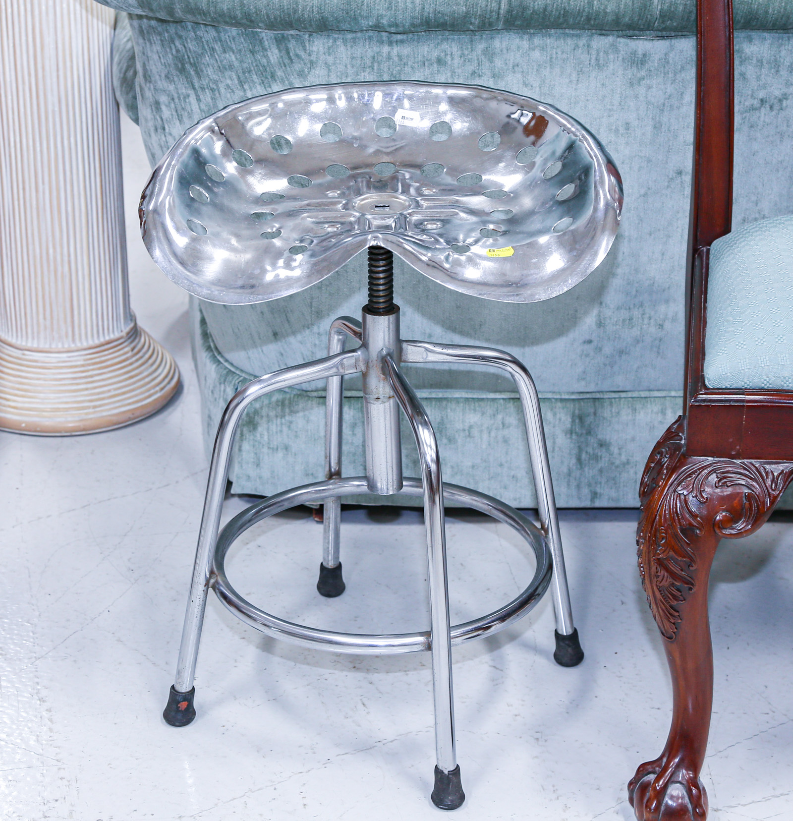 CHROME PLATED TRACTOR SEAT SWIVEL CHAIR