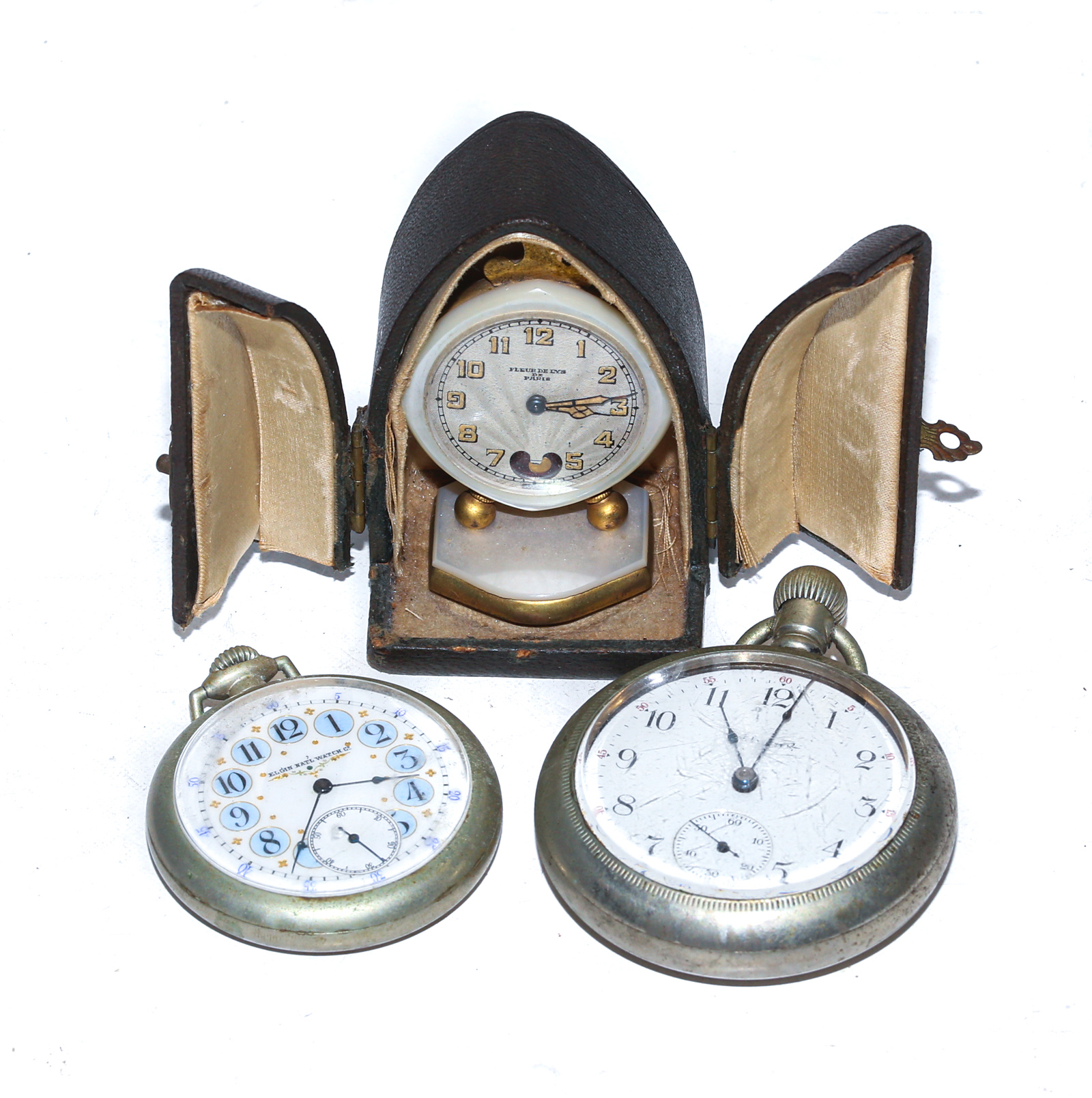 TWO POCKET WATCHES & A LENOX CASED