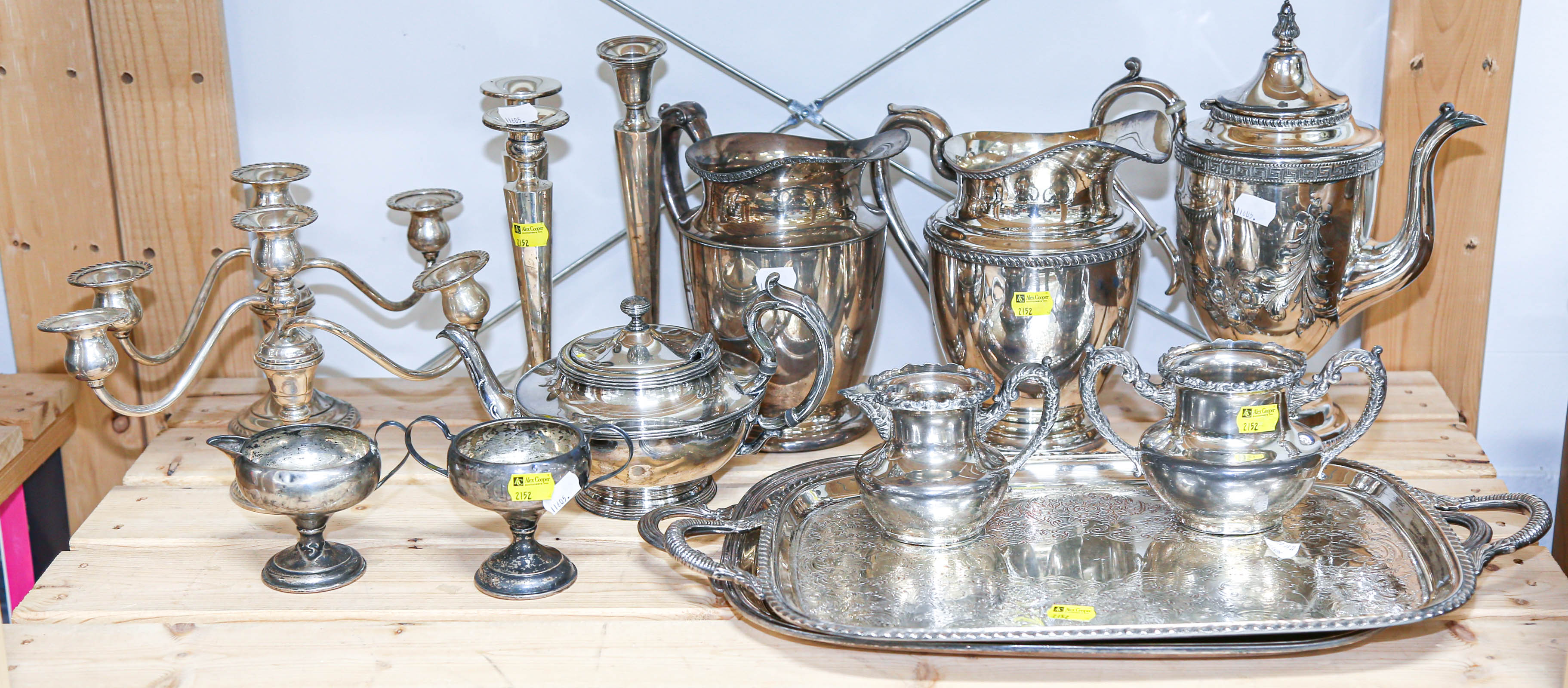ASSORTED SILVER PLATE & STERLING