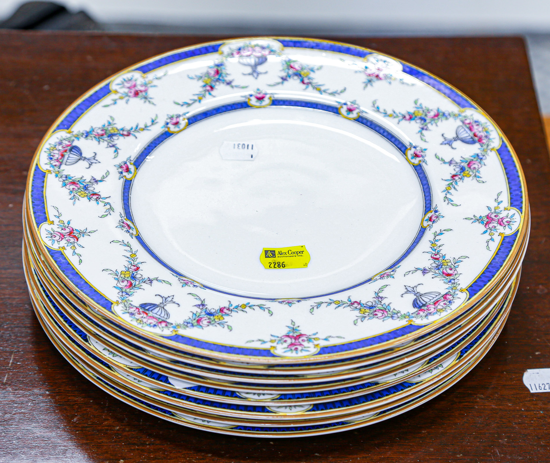 EIGHT ROYAL WORCESTER ROSEMARY SERVICE