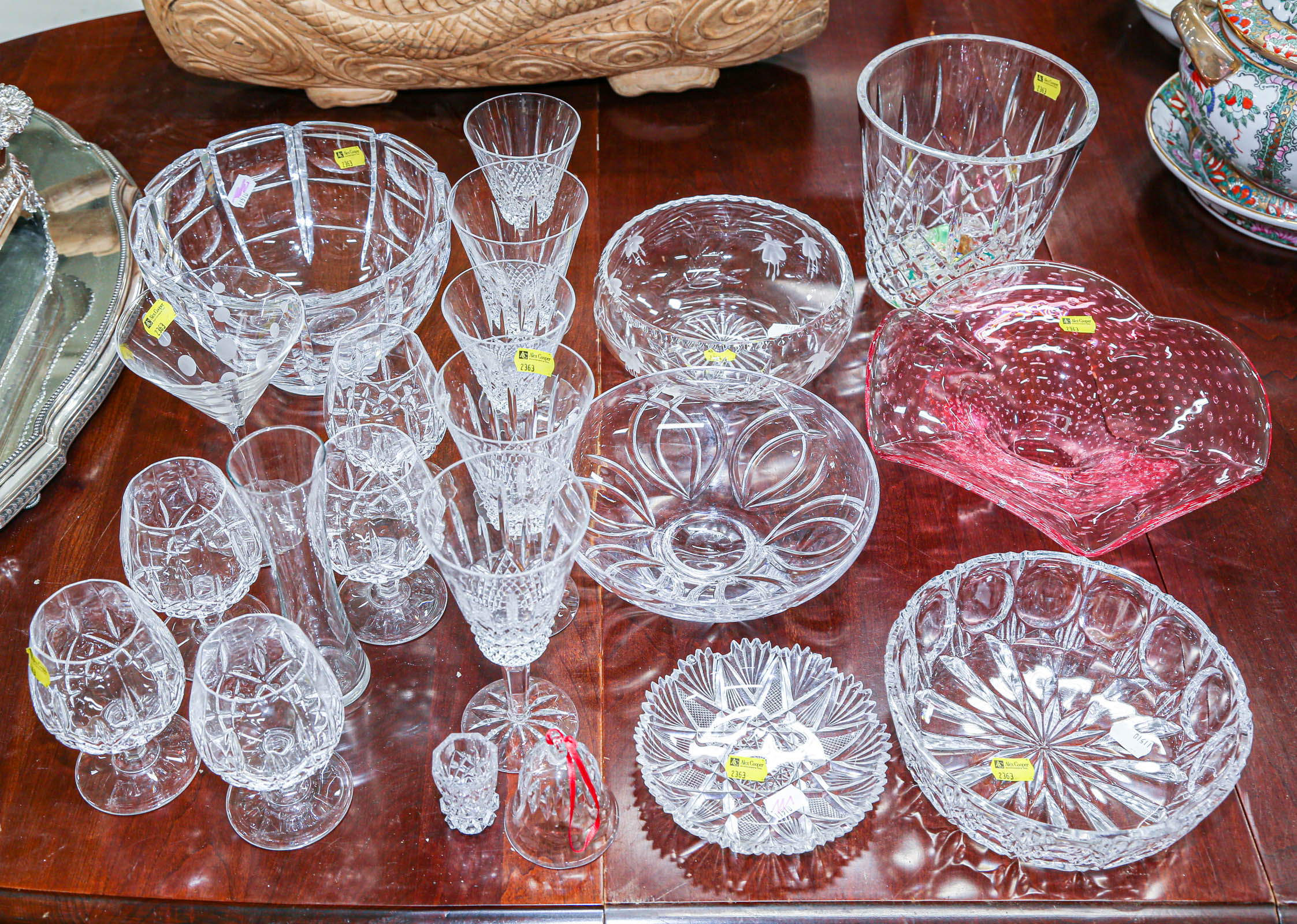 ASSORTMENT OF GLASSWARE Including 369cc4