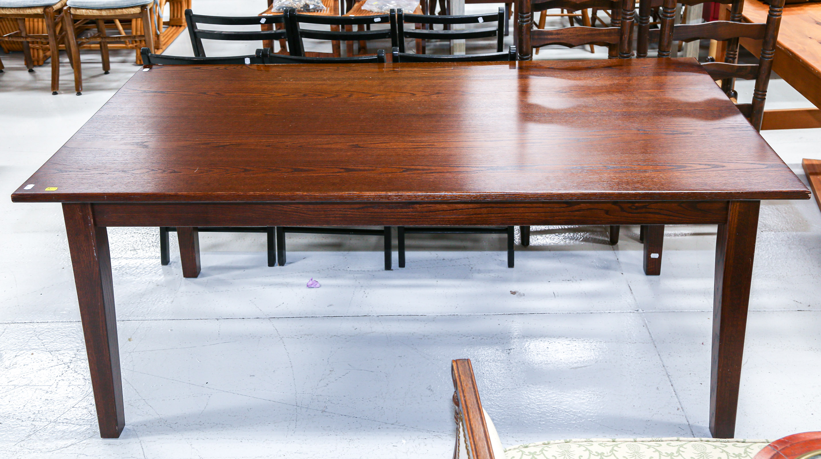 MISSION STYLE OAK LIBRARY TABLE 369d3f
