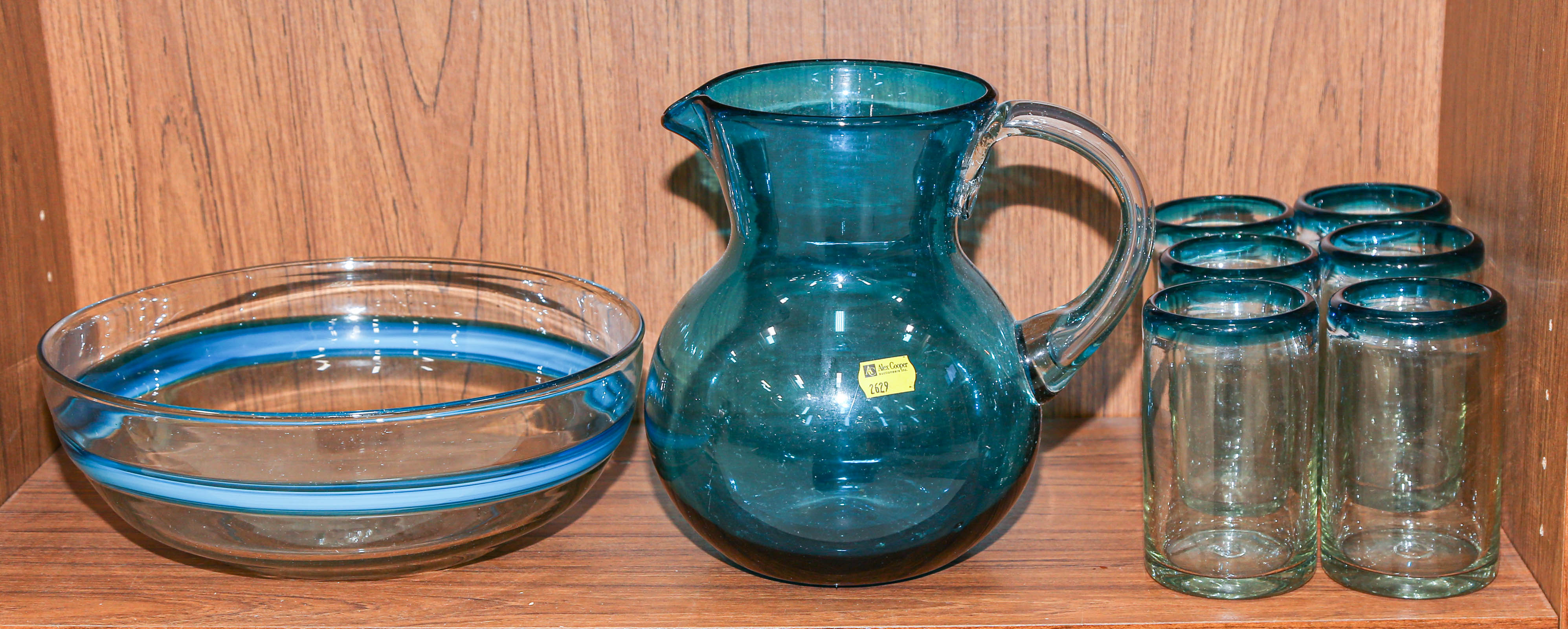 ART GLASS LEMONADE SET & CENTER