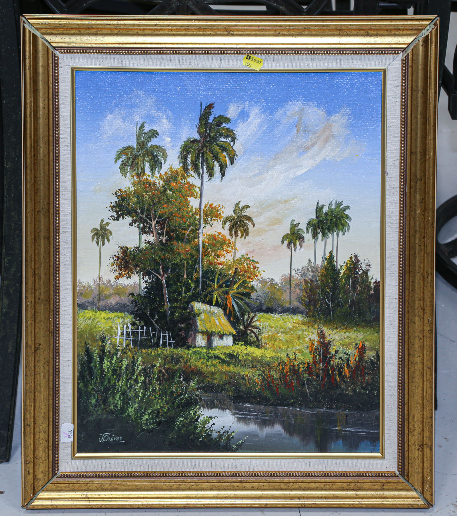 J. CHAVEZ. TROPICAL LANDSCAPE,