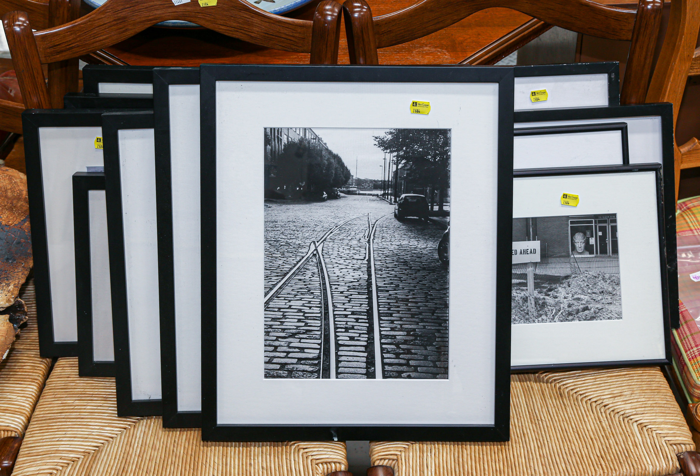 12 FRAMED PHOTOGRAPHS Urban Street