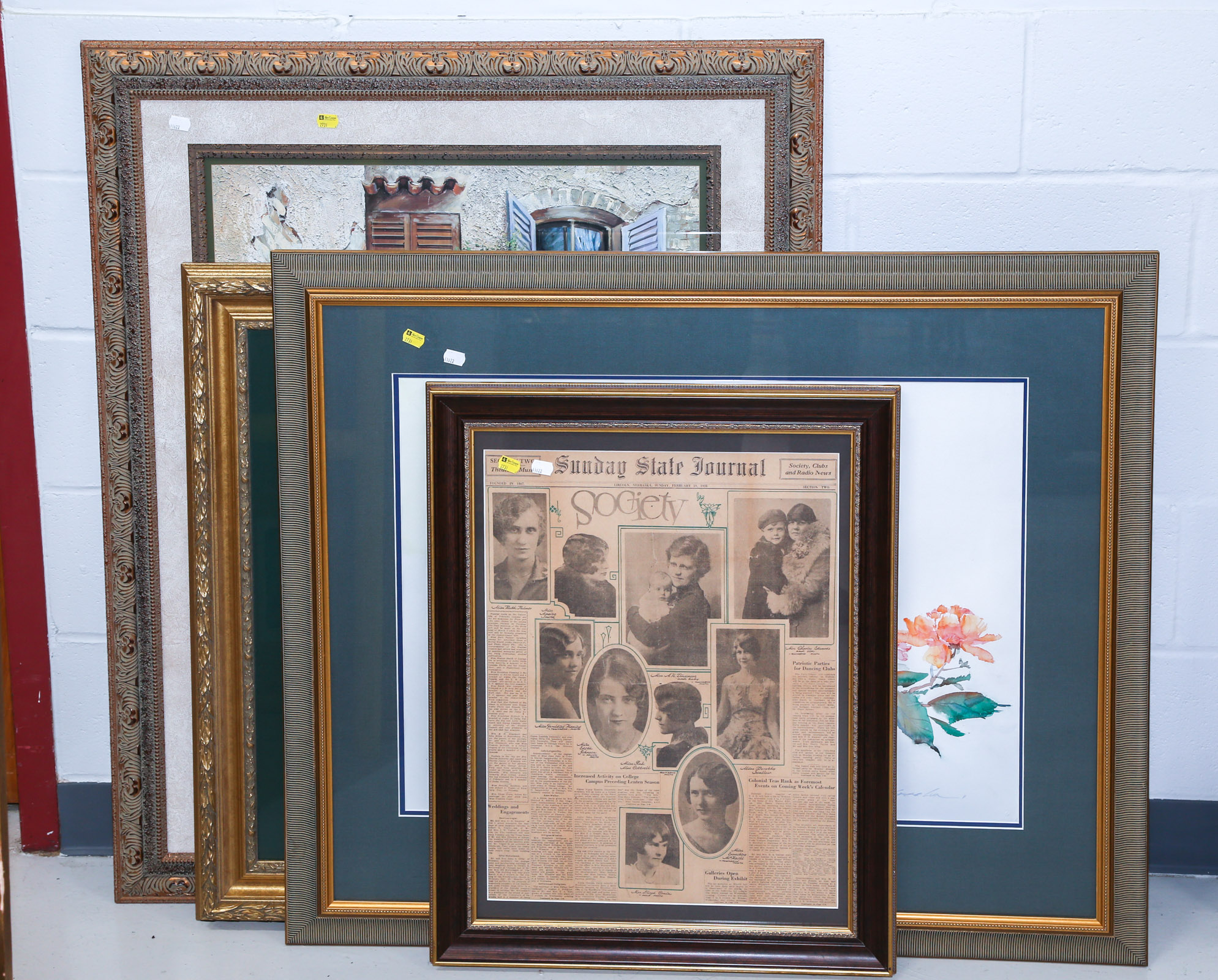 THREE LARGE FRAMED PRINTS With 369de9