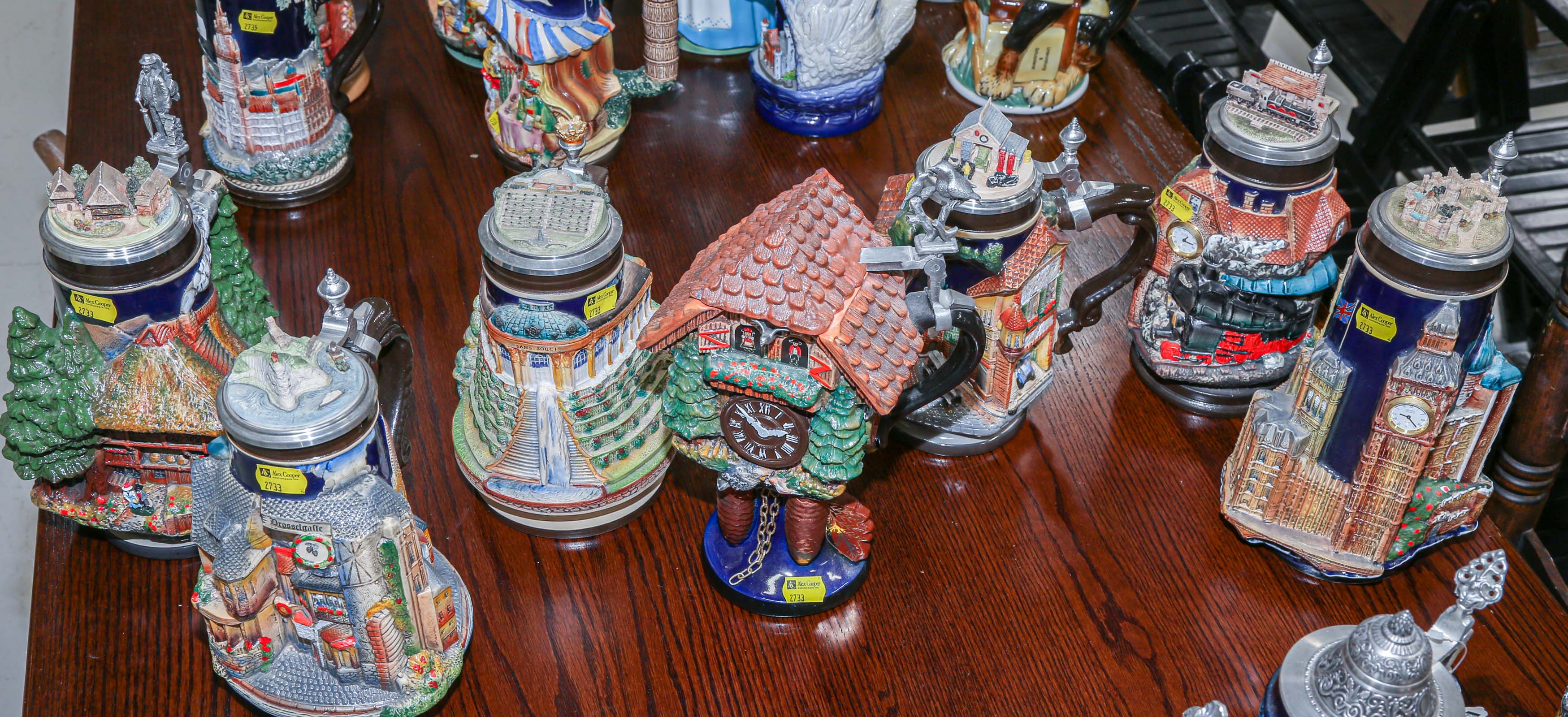 SELECTION OF GERMAN BEER STEINS