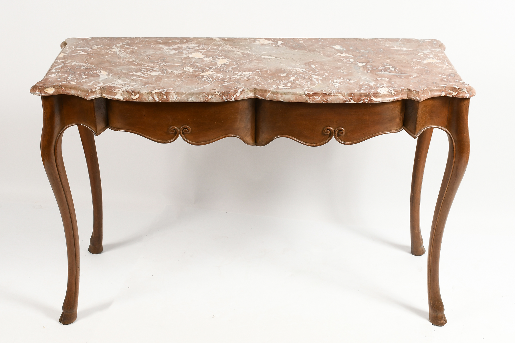 CARVED LOUIS XV STYLE MARBLE TOP 369e3d