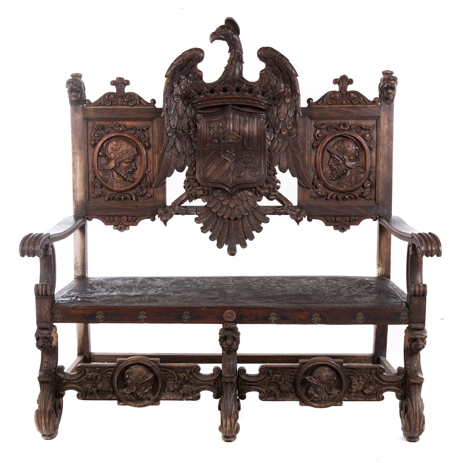 RENAISSANCE REVIVAL CARVED OAK