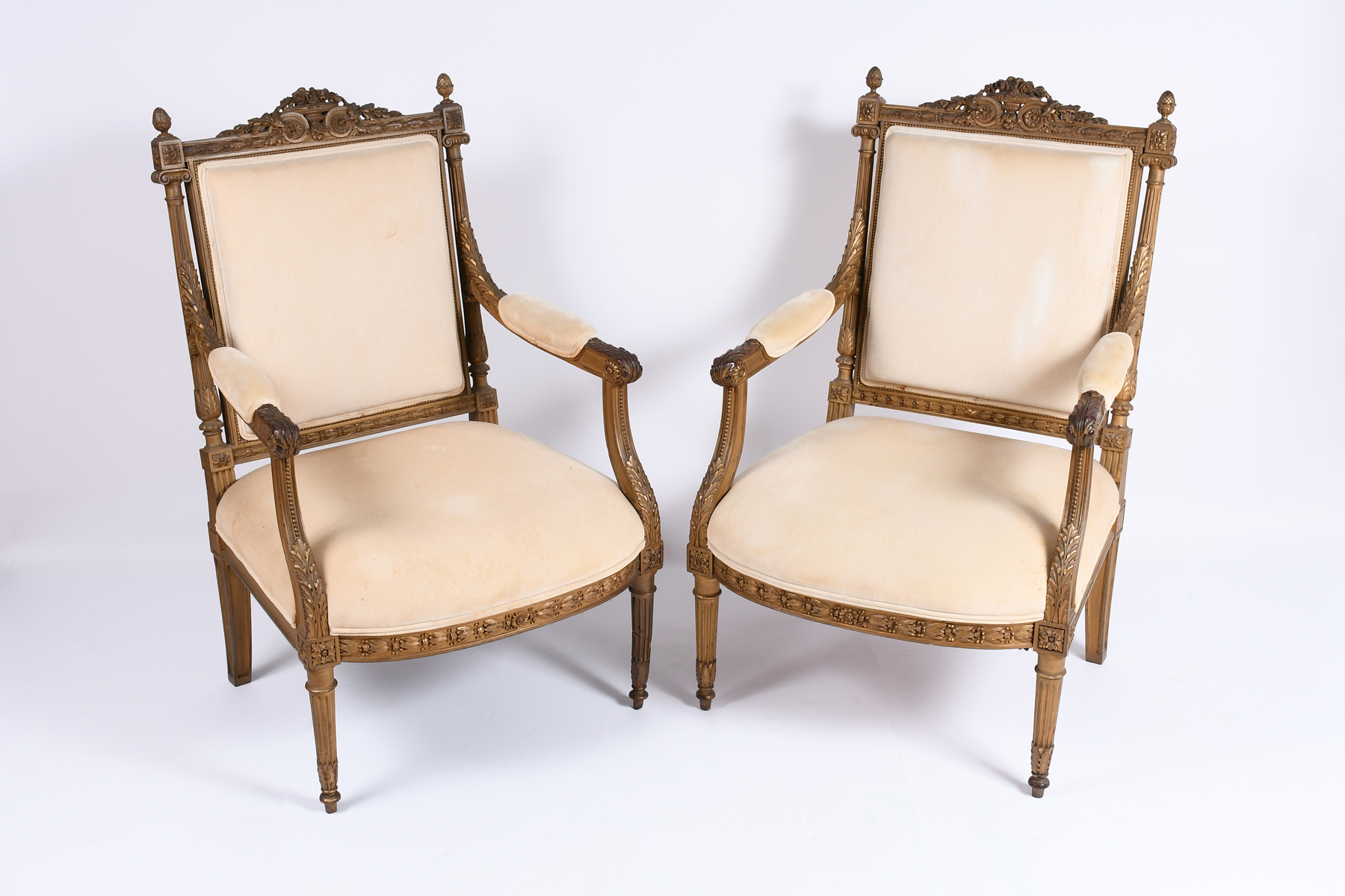 PAIR OF LATE 19TH-C. CARVED OPEN