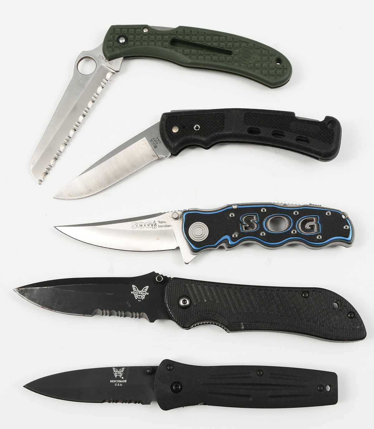 5PC. COLLECTABLE FOLDING KNIFE LOT:
