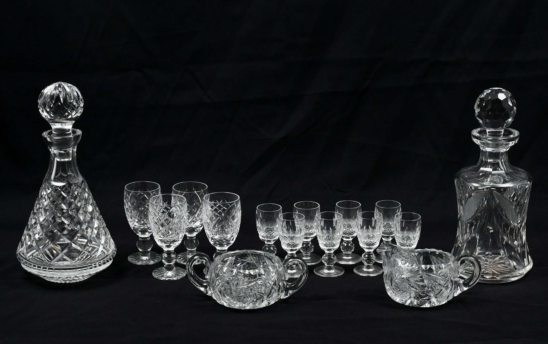 14 PC WATERFORD DECANTER GLASS 369fb1