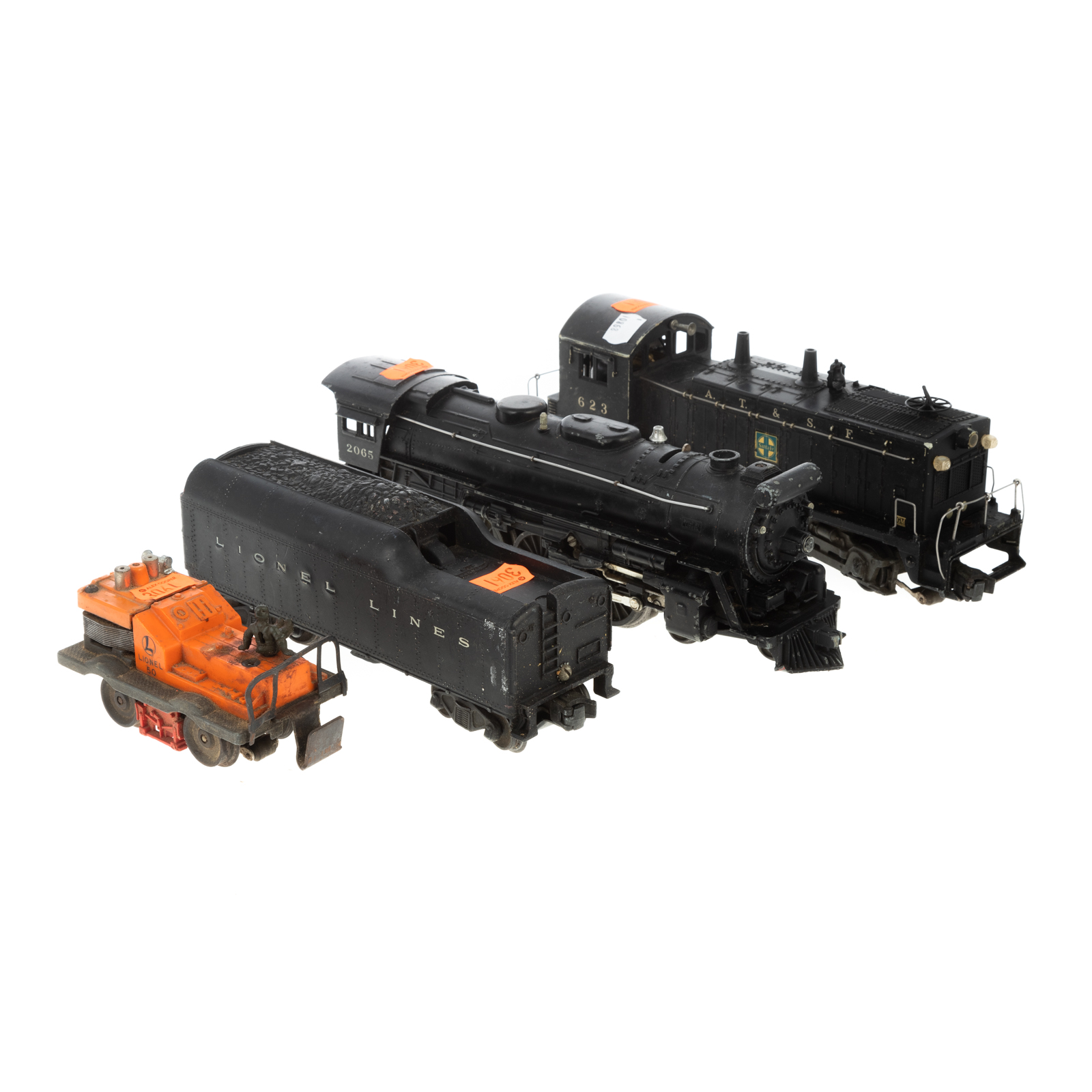 LIONEL 623 SWITCHER & 2065 STEAM LOCOMOTIVE