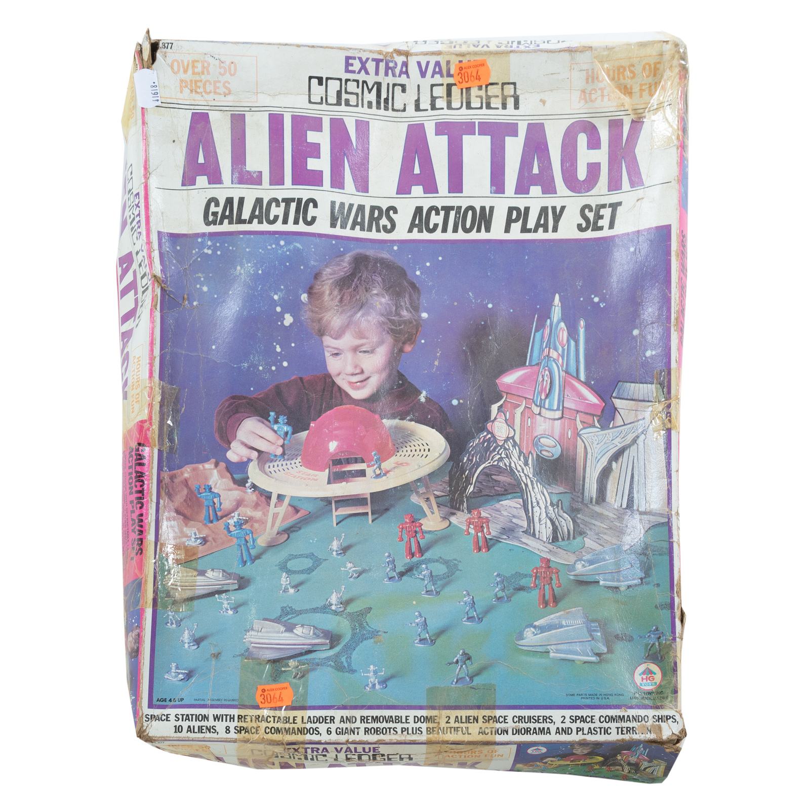 HG TOYS ALIEN ATTACK PLAY SET Circa 36a05e