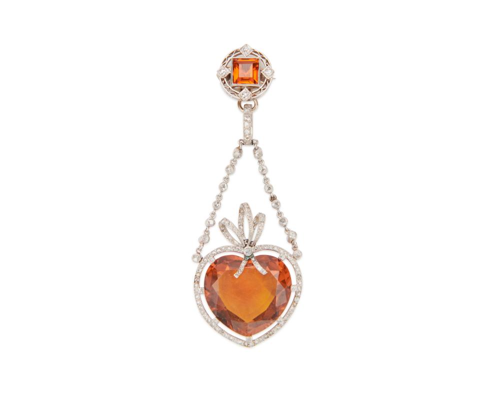 PLATINUM CITRINE AND DIAMOND 367991