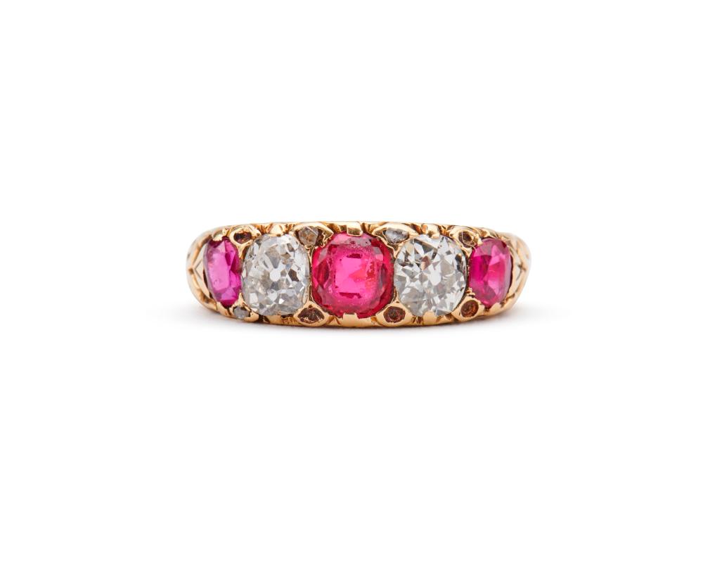 18K GOLD RUBY AND DIAMOND RING18K 367999