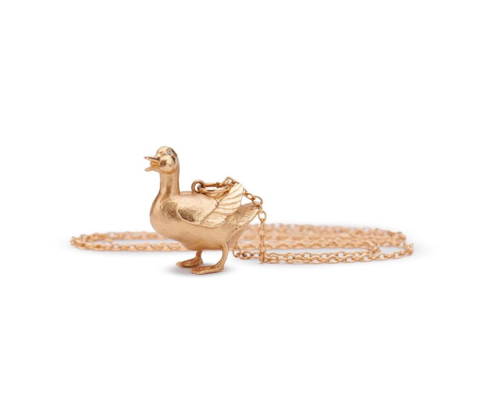 NANCY SCHON 14K GOLD MAKE WAY FOR DUCKLINGS