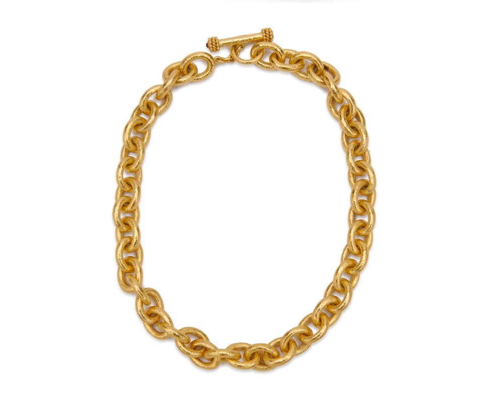 ELIZABETH LOCKE 18K GOLD NECKLACEELIZABETH