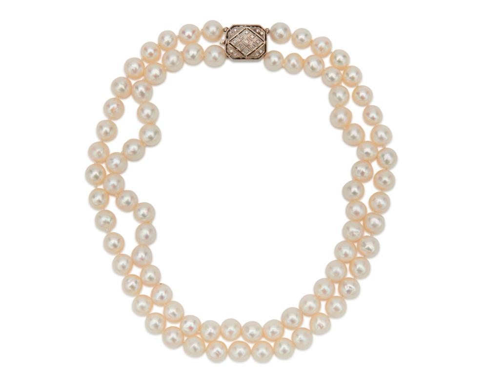 DOUBLE STRAND PEARL NECKLACEDouble 367a1f