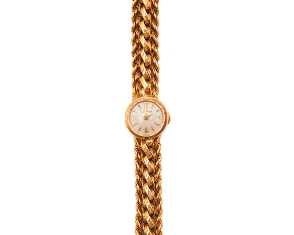 CARTIER 18K GOLD WRISTWATCHCARTIER