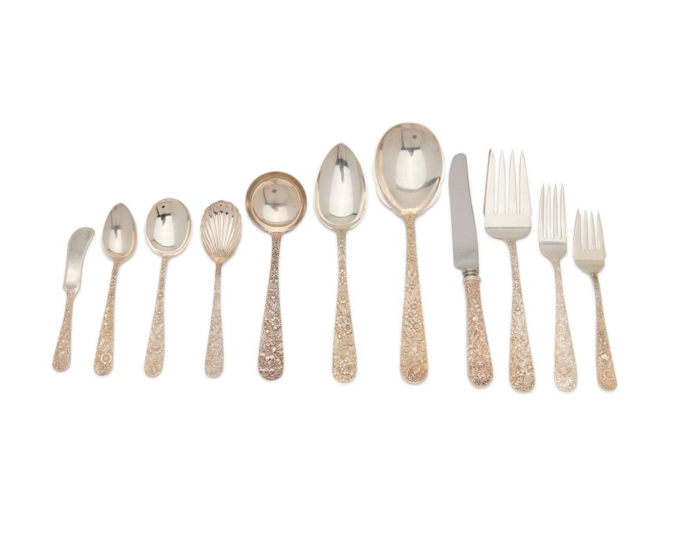 S. KIRK & SON REPOUSSE SILVER FLATWARE