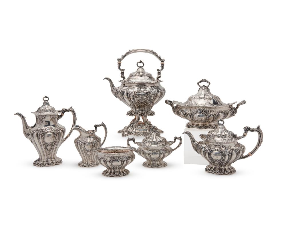 GORHAM SILVER SEVEN PIECE COFFEE 367a57