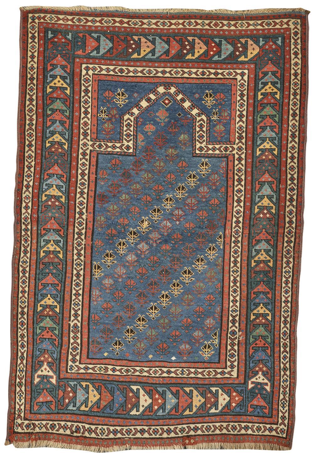 CAUCASIAN PRAYER RUG CA 1910  367aca