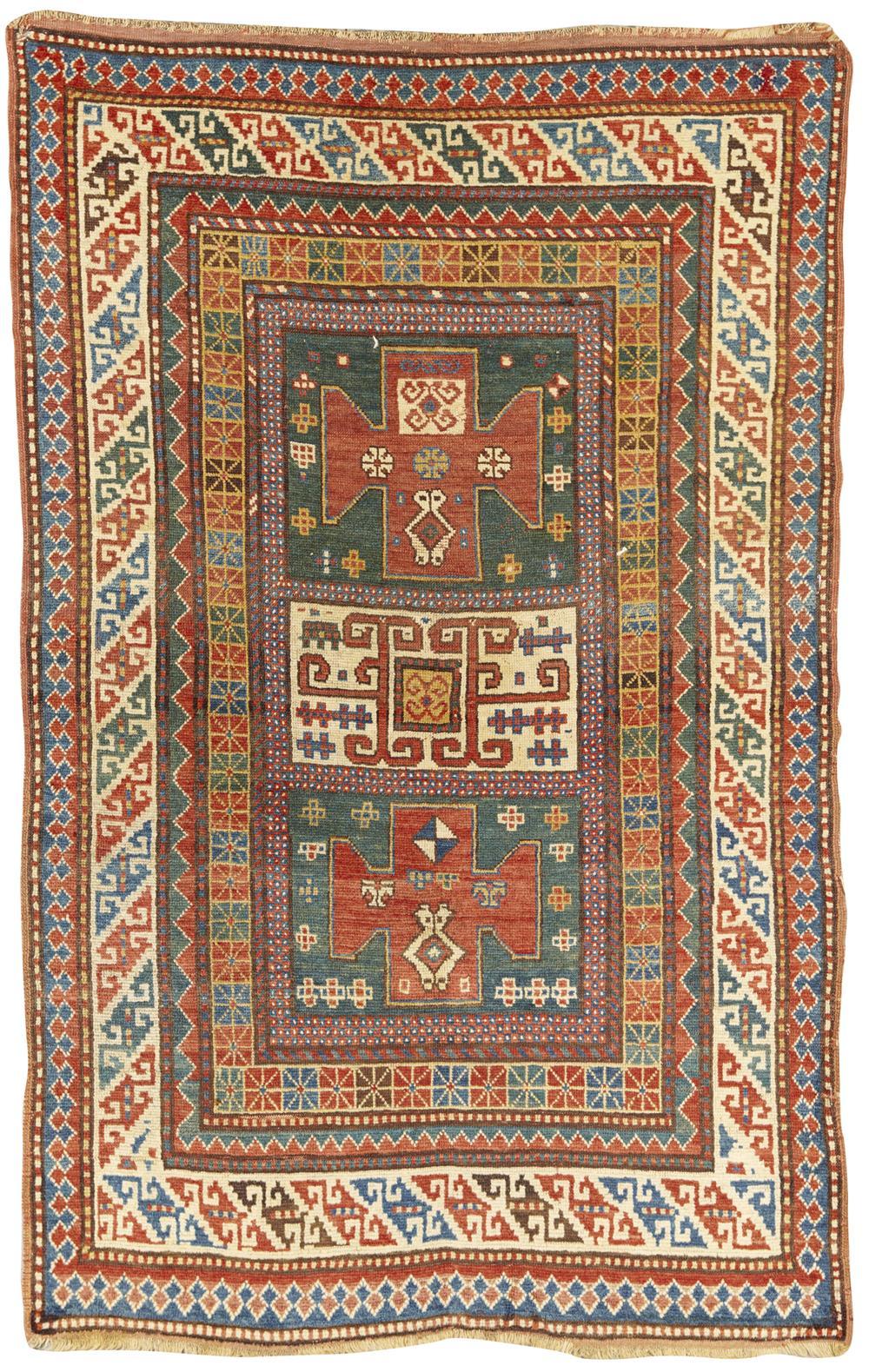 KAZAK RUG CAUCASUS CA 1900  367ad0