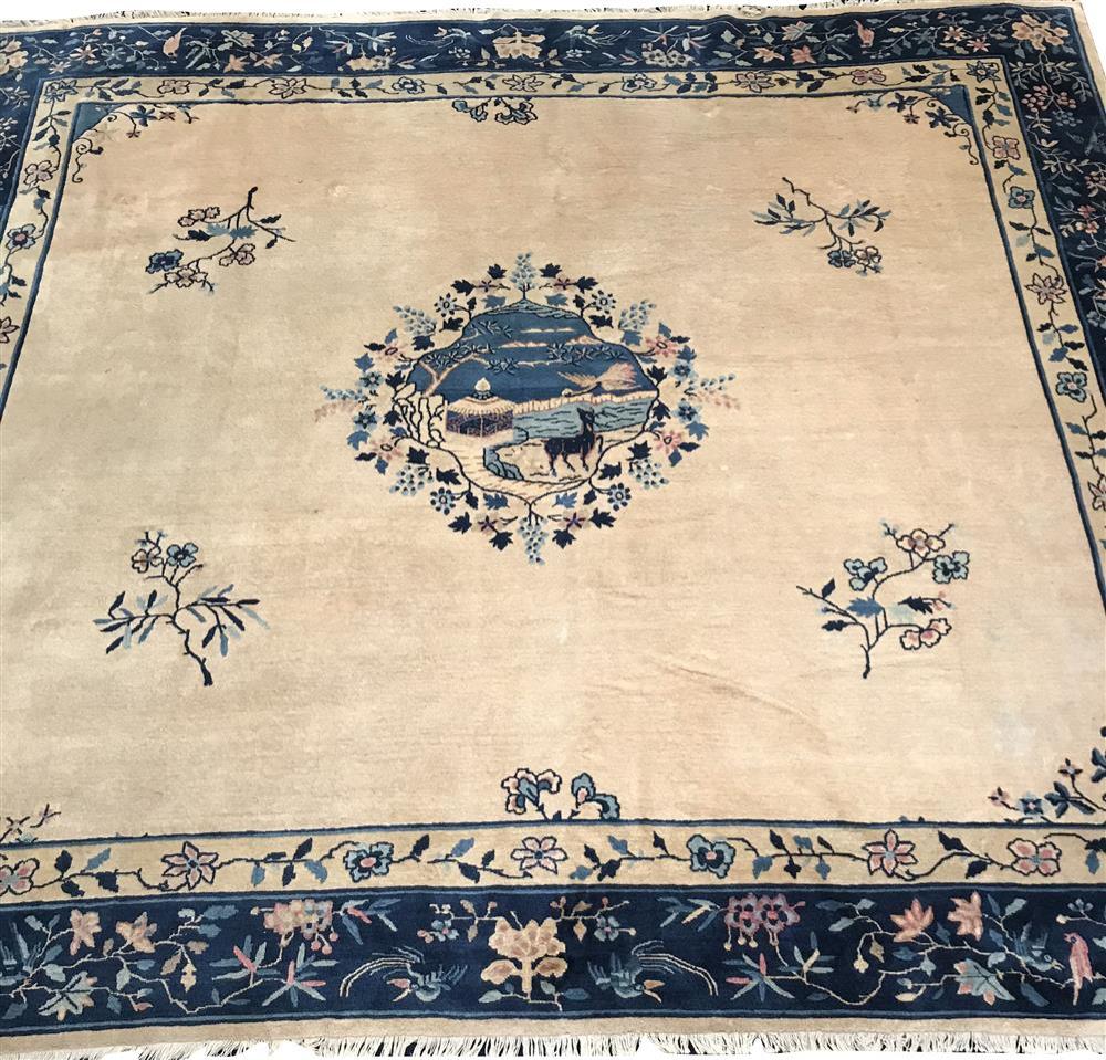 CHINESE PEKING CARPET CA 1900  367adb